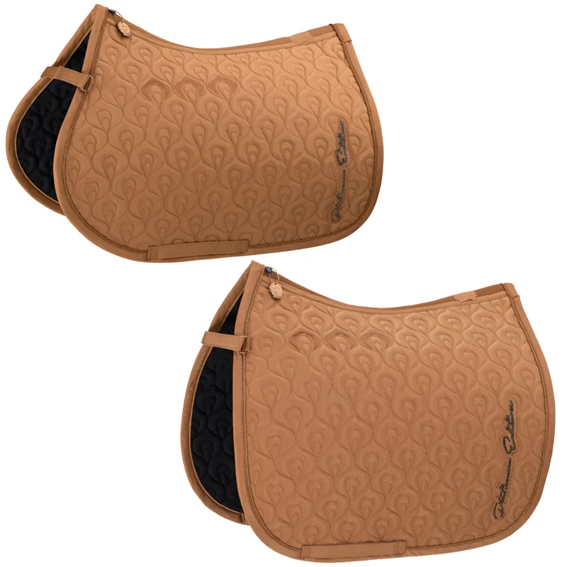 Eskadron Highgloss Peacock Saddlecloth Platinum SS23 - Cognac 